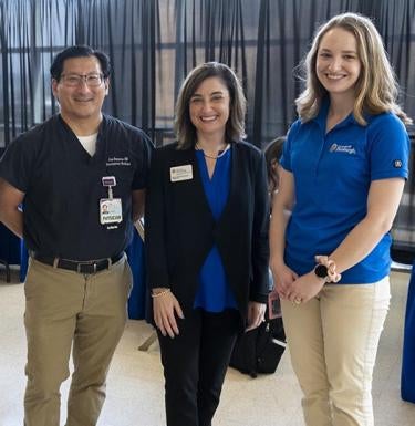 faculty leaders of The Hub, Joe Suyama, Melissa McGivney and Sophia Herbert